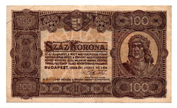 100 Korona Államjegy 1923 VF
