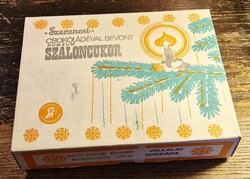 Karácsonyfadísz- Szerencsi Konzum Szaloncukor /teljes dobozzal, szaloncukorral/
