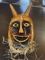 Pázmándy Antal kerámia ördöge- maszk, falidísz