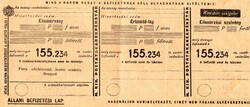 Régi csekk: Szeged, Forgalmi adóhivatal letéti számla.