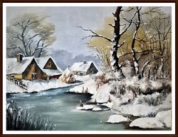 Czinóber - Novemberi meglepetés ( 30 x 40, olaj )