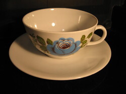 Retro kék rózsás Seltmann Weiden porcelán csésze