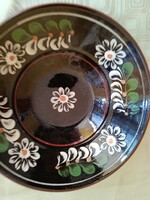 Kerámia tál 09/20 jelzett fali dísz