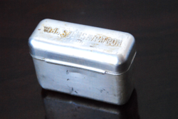 RETRO ALUMÍNIUM SZÉNSAVPATRON, SZÓDÁSSZIFON PATRONOS DOBOZ