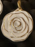 HERENDI porcelán MEDÁL, nagy RÓZSA