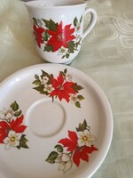 Zsolnay mikulás virágos csésze