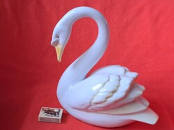 1 Ft-ról! Kézzel festett, nagy méretű, Hollóházi kacsa porcelán figura