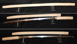 Eredeti japán szamurájkard katana gendai élezett vágógyakorlatokhoz