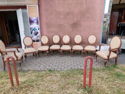 Antik neobarokk székek 8db