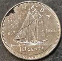 Kanada 10 cent, 1992., 125 Éves Kanada