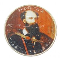 Magyarország,5 forint 1947 - Batthyány Lajos - Festett EF+ ezüst 12g500