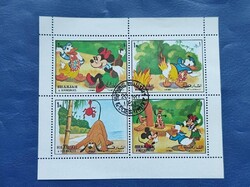 SHARJAH 4 DB BÉLYEG MIKI EGÉR MINI EGÉR PLÚTÓ DONALD KACSA! UNC!