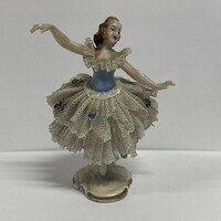 Antik német porcelán ballerina