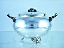 KÜLÖNLEGES, ANTIK EZÜST, BONBON TARTÓ, OLASZ, CA. 1930!!!