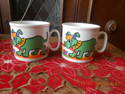 Zsolnay kutyás gyerek bögre