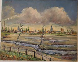 C.J.J.Solinger Holland művész 1950es alkotása 40x50