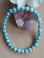 Larimár karkötő 6 mm-es szemekből