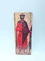 Retro Szent Borisz ikon – Lengyel fa reprodukció (14. sz-i moszkvai iskola)