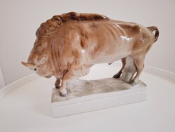 Zsolnay Álló Bölény,Bika