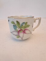 Óherendi gyümölcsös mintás antik kávés csésze 1 db