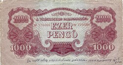 1000 pengő 1944 VH. Eredeti állapot 4.