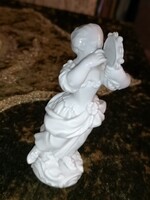 Antik meisseni porcelán figura: Csörgődobbal táncoló dáma