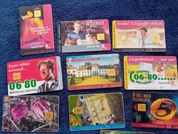 Telefonkártya 11 db 1995-1996-1997