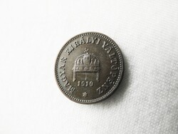1910 bronz 2 korona fillér (KUD)
