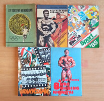 Testépítés Body Building Sport Aranycsapat témájú könyvek 5db