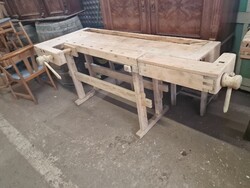 Antik gyalupad régi gyalupad népi munka asztal mühely asztal satupad