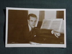 Képeslap,film,mozi,művészet,Ramon Novarro színész,1930-