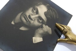 1908 - Eredeti Ady Endre fotó - Székely Aladár  "könyöklős"  Ady felvétele - Ady leghíresebb képe !!