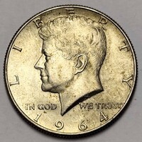 Kennedy Half Dollár 1964