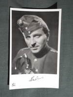 Képeslap,film,mozi,művészet,Páger Antal színész,huszár,katona ruházat,viselet,1940-