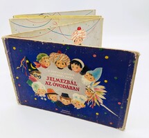 Donászy Magda: Jelmezbál az óvodában - verses leporelló képeskönyv F. Győrffy Anna rajzaival, 1957