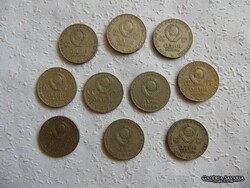 Szovjetunió 10 darab 1 rubel LOT ! 01