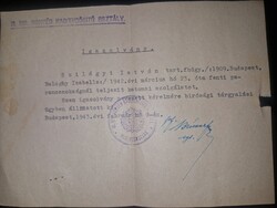 1943, igazolvány a Magyar Királyi Honvéd Haditudósító osztálytól, ritka