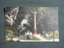 Képeslap,Szlovákia,Körmöcbánya,Kremnica,Zólyomvölgyi honvéd szobor,emlékmű,Bitter S. kiadás ,1910-