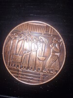 1984, holocaust emlékplakett, magyar, bronz