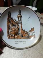 Hollóházi porcelán városkép a képeken látható állapotban.Akció Aukció több száz termék vegye vigye