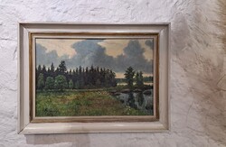 Festmény tájkép Carl Herman Gursch 1931