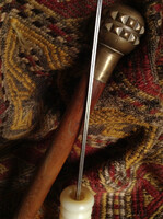 Stiletto vadászat antik tőr bronz buzogány kard kés fa puska rejtett penge vaddisznó szarvas vad