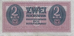 2 reichsmark reichsmarka 1942 Németország Restaurált Nagyon ritka