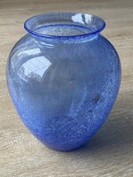 Extra nagy karcagi fátyolüveg váza