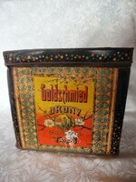 Régi pléh teásdoboz