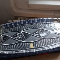 Régi kristály tálca