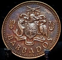 Barbados 1 cent, 1973 Verdejel nélkül C16D1