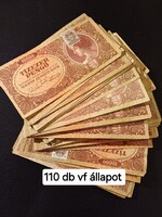 10.000 Pengő 110 db / akár külön is / VF állapotúak !