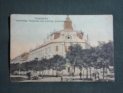 Képeslap,Románia,Temesvár,Timișoara,Temes-Béga palota,utca részlet,Gerő Manó kiadás,1910-