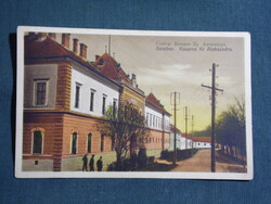 Képeslap,Szerbia,Zombor visszatért,Sombor,Károly Sándor laktanya,kaszárnya,Raugl kiadás,1940-